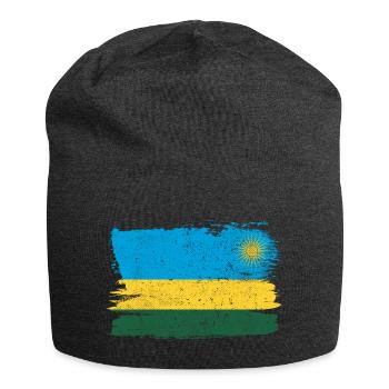 Ruanda Flagge Flagge Frieden Vintage - Jersey-Beanie - Anthrazit - Vorne
