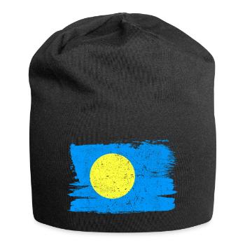 Palau Flag Flag Peace Vintage - Jersey Beanie - black - Front