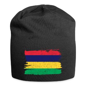 Mauritius Flag Flag Peace Vintage - Jersey Beanie - black - Front