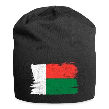 Madagascar Flag Flag Peace Vintage - Jersey Beanie - black - Front