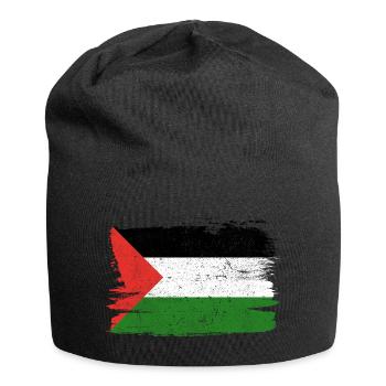 Palestine Flag Flag Peace Vintage - Jersey Beanie - black - Front