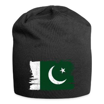 Pakistan Flag Flag Peace Vintage - Jersey Beanie - black - Front