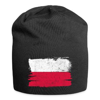 Poland Flag Flag Peace Vintage - Jersey Beanie - black - Front