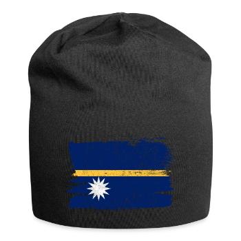 Nauru Flag Flag Peace Vintage - Jersey Beanie - black - Front