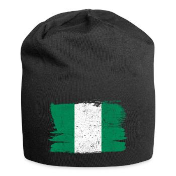 Nigeria Flag Flag Peace Vintage - Jersey Beanie - black - Front