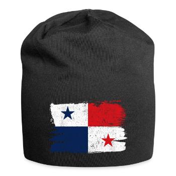 Panama Flag Flag Peace Vintage - Jersey Beanie - black - Front