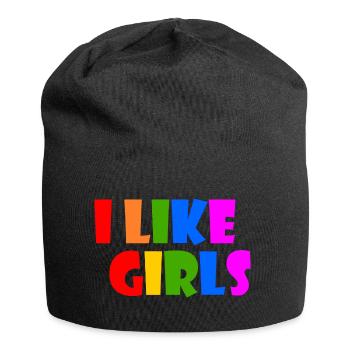 I like girls - Jersey Beanie - black - Front