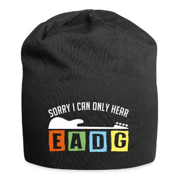 I only ever listen to EADG bass scores for bass players - Jersey Beanie - black - Front