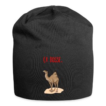 Ça bosse - Bonnet en jersey - noir - Devant