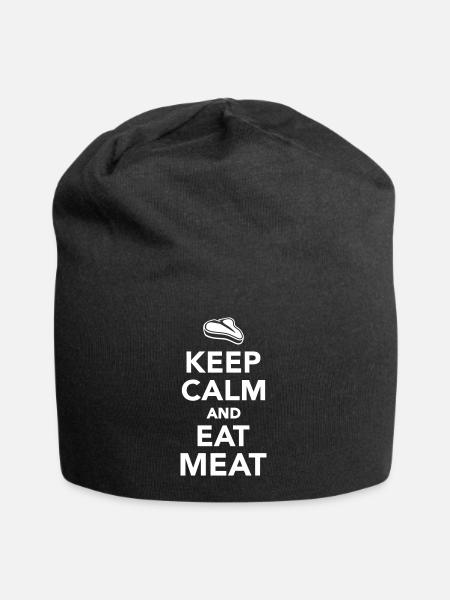 Fleisch - Jersey-Beanie - Schwarz