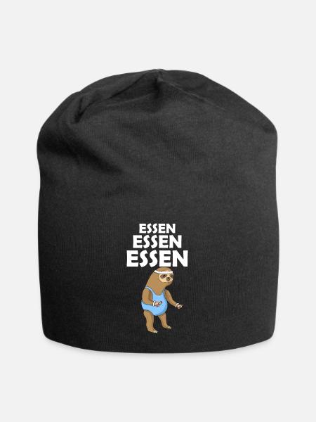 Essen Essen Essen - Jersey-Beanie - Schwarz