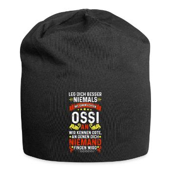 Ne t’en prends pas à un Ossi - Bonnet en jersey - noir - Devant