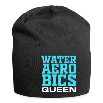 Wasser Aerobic Übung lustig Fitness Schwimmen Mens - Jersey-Beanie - Schwarz - Vorne