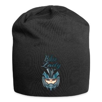 Lady biker pour un motard motard - Bonnet en jersey - noir - Devant