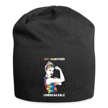 Autisme Mère Monde Incassable Autisme - Bonnet en jersey - noir - Devant