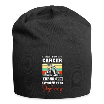 Skidiving Adrenaline Flying - Jersey Beanie - black - Front
