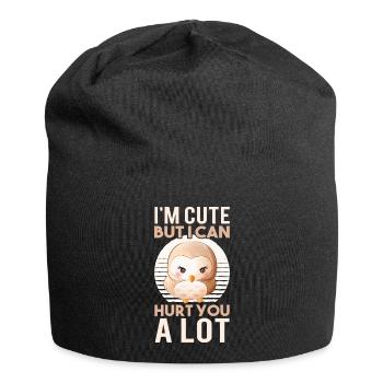 Raubvogel lustige Falkner Spruch Jagd design - Jersey-Beanie - Schwarz - Vorne