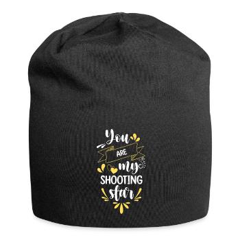 Sternschnuppe Teleskop Weltall - Jersey-Beanie - Schwarz - Vorne