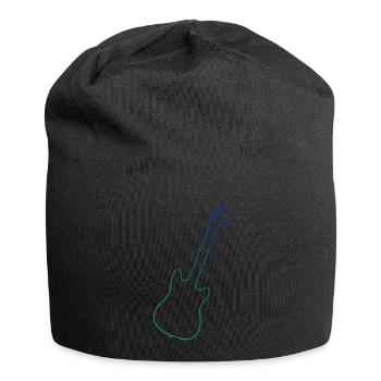 Gitarrenspieler Gitarre akustische gitarre - Jersey-Beanie - Schwarz - Vorne
