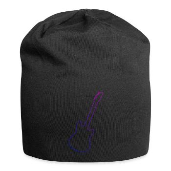 Egitarre Gitarre akustische gitarre Herren - Jersey-Beanie - Schwarz - Vorne