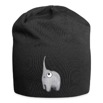 small elephant - Jersey Beanie - black - Front