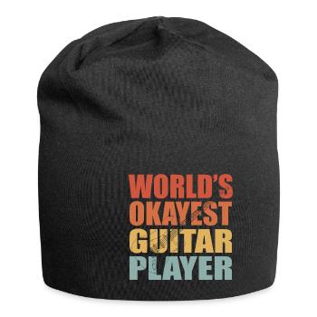 Gitarre Musik Gitarisst Gitarren Spruch - Jersey-Beanie - Schwarz - Vorne
