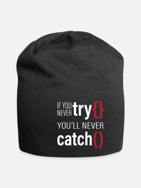 Lustiger Informatiker Spruch, Informatik - Jersey-Beanie - Schwarz