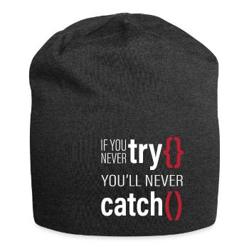 Lustiger Informatiker Spruch, Informatik - Jersey-Beanie - Anthrazit - Vorne