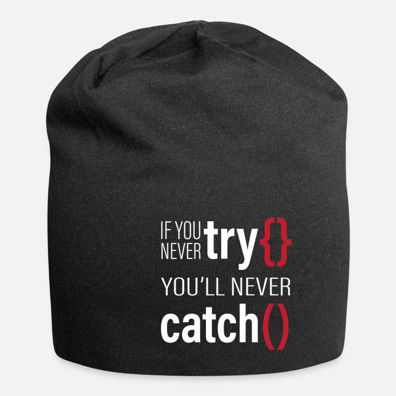 Lustiger Informatiker Spruch, Informatik - Jersey-Beanie - Schwarz
