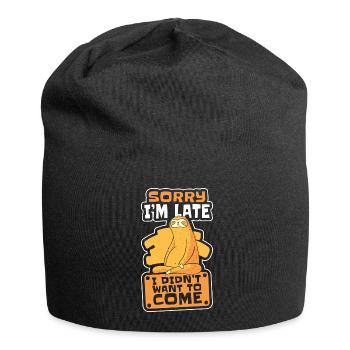 Chillen Abhängen Gemächlich Süß - Jersey-Beanie - Schwarz - Vorne