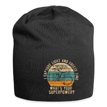 Fotografen Spruch Hobby Fotograf - Jersey-Beanie - Schwarz - Vorne