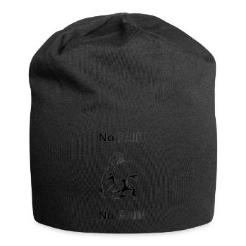 No Pain No Gain - Jersey-Beanie - Schwarz - Vorne