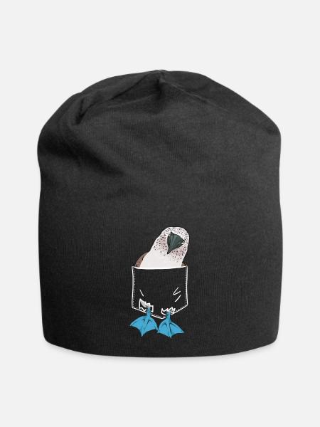 Blaufußtölpel Blue-footed Booby Seevogel - Jersey-Beanie - Schwarz