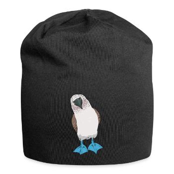 Blue-footed Booby Seabird Blue-footed Booby Seabird - Jersey Beanie - black - Front