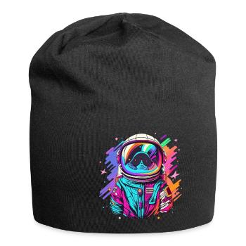 Kosmonaut Astronaut Raumanzug - Jersey-Beanie - Schwarz - Vorne
