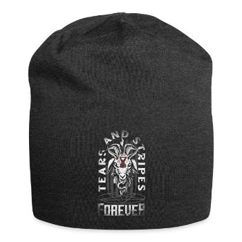 Emoticon Emo Tears and Stripes Forever Emocore - Jersey-Beanie - Anthrazit - Vorne