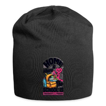 Classic Homeschool Mom Tradwife Homeschooling - Jersey-Beanie - Schwarz - Vorne