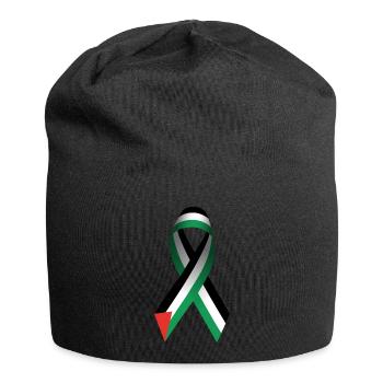 Peace Sign Palestine - Jersey Beanie - black - Front