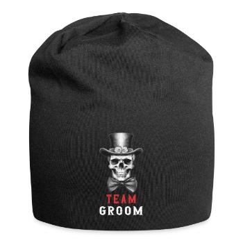 Team Groom Bachelor Party Skull Bachelor Party - Jersey Beanie - black - Front