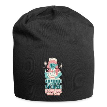 Ausbruch der Zombies Krankenschwester Halloween Party Gag - Jersey-Beanie - Schwarz - Vorne