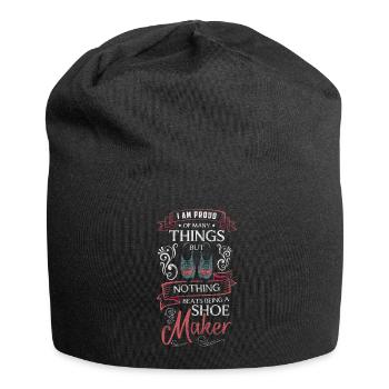 Schuhmacher Schuh Handwerker - Jersey-Beanie - Schwarz - Vorne