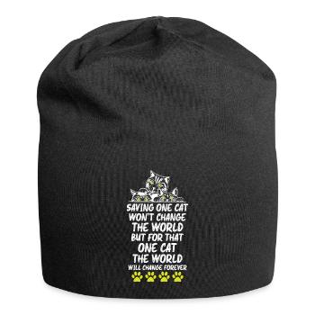 Cats Lover - Jersey Beanie - black - Front