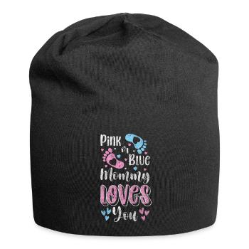 Pregnant, Childbirth, Offspring, Family - Jersey Beanie - black - Front
