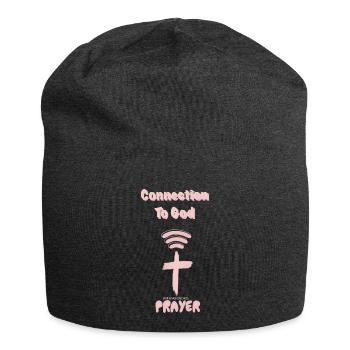 Connexion à Dieu, Dieu priant - Bonnet en jersey - charbon - Devant