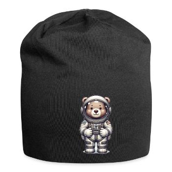 Cute Bear Astronaut - Jersey Beanie - black - Front