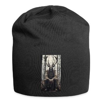Der Wald lebt - Jersey-Beanie - Schwarz - Vorne