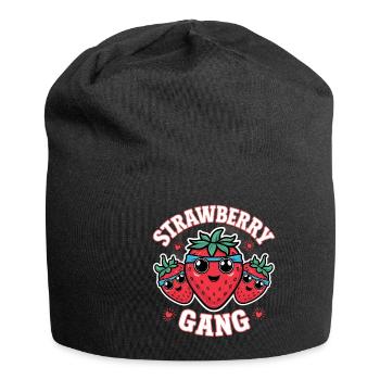 Strawberry Gang - Team Erdbeere Pflücker - Jersey-Beanie - Schwarz - Vorne
