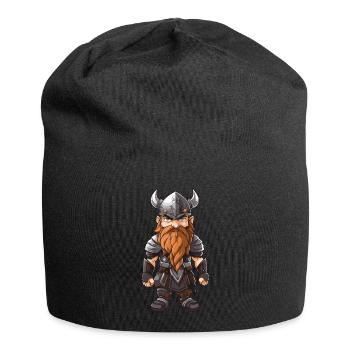 Wikinger Valhalla Krieger Odin - Jersey-Beanie - Schwarz - Vorne