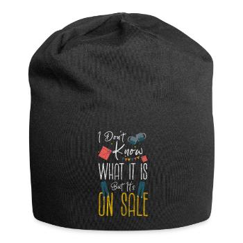 Einkaufen Kauf Sucht Tasche - Jersey-Beanie - Schwarz - Vorne