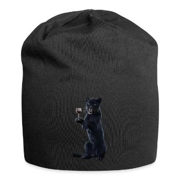 Panther Wein - Jersey-Beanie - Schwarz - Vorne